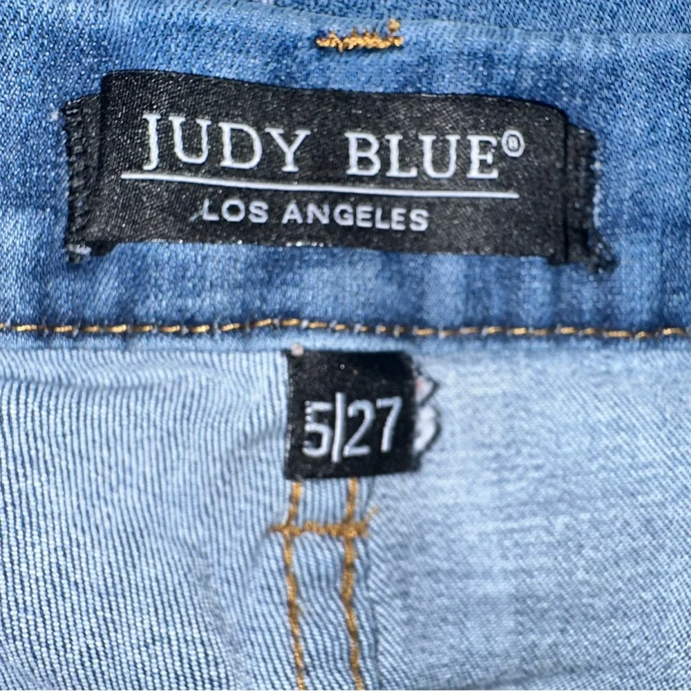 Judy Blue Women’s Worland High Rise Pull On Boyfriend Jegging Sz 5/27 Distressed